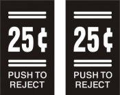 25c Push to Reject Inserts